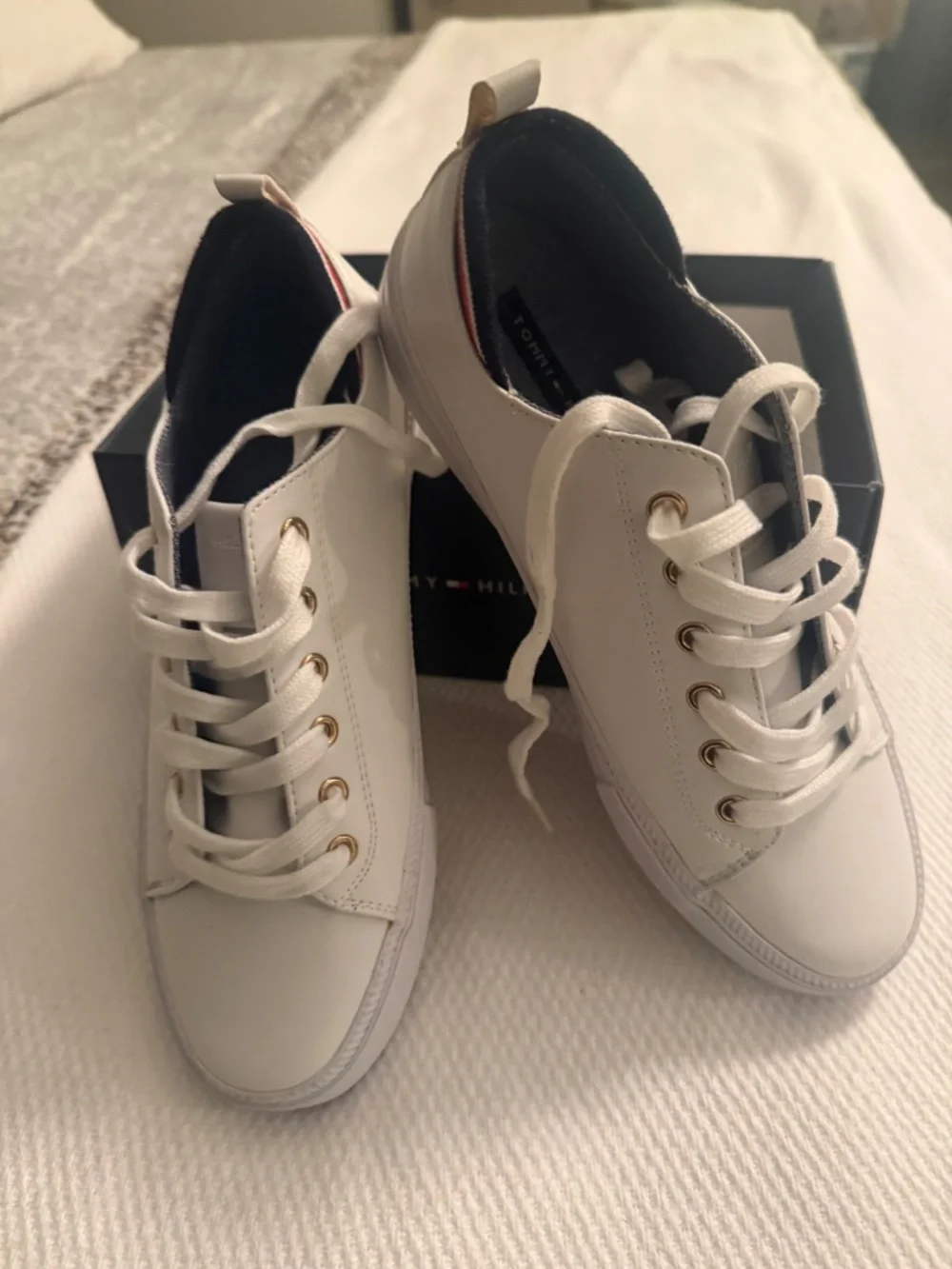 Classic White Tommy Hilfiger Shoes - New